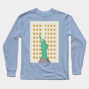 Statue of Liberty - New York Graphic Tee Long Sleeve T-Shirt